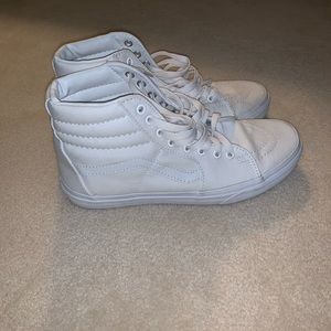 White high top Vans